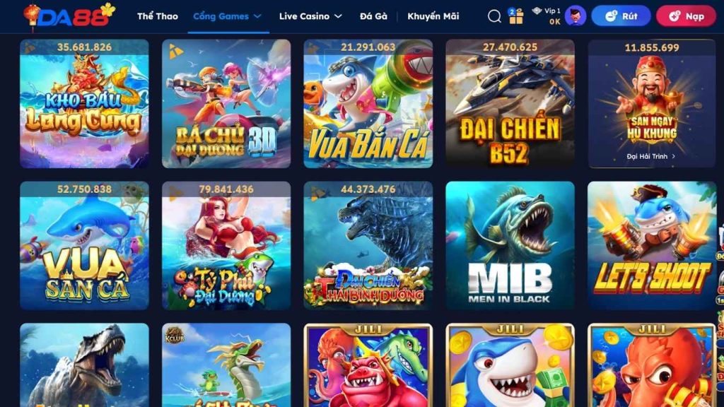 Giới thiệu sảnh cược Bắn cá DA88