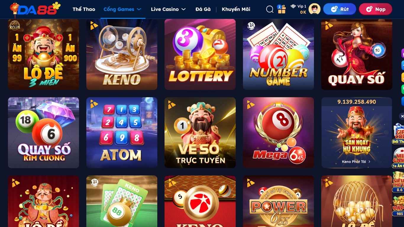 Giới thiệu về xổ số Keno DA88  