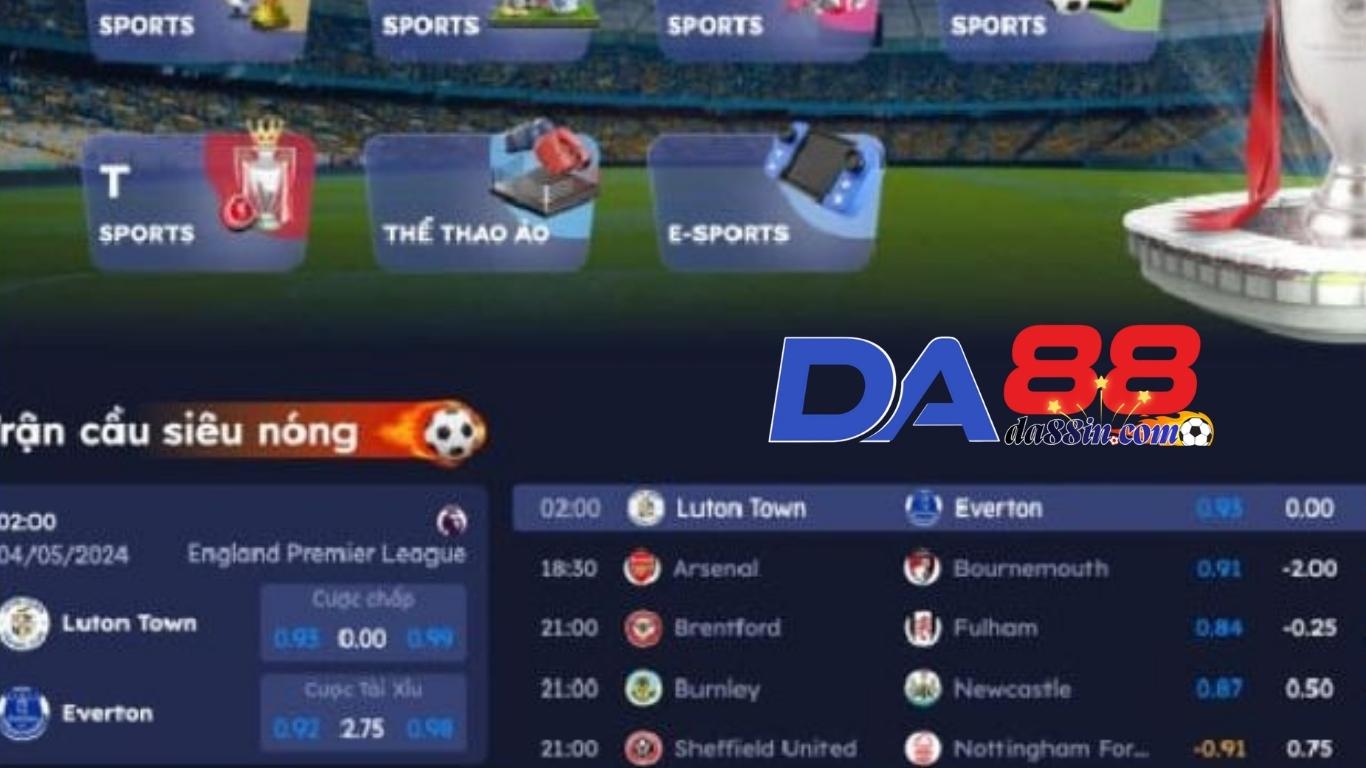 Hướng dẫn cá cược thể thao DA88